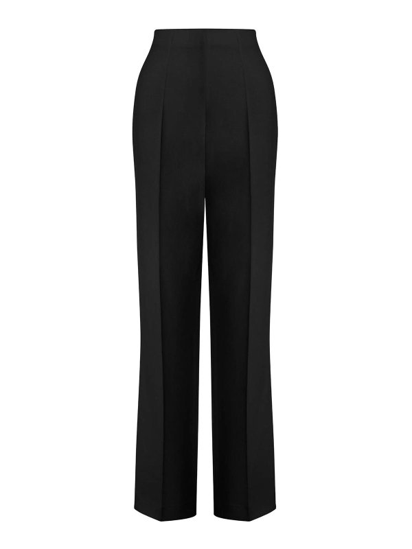 ALBERTA FERRETTI: Pantalons casual - Pantalons Décontractés - Noir