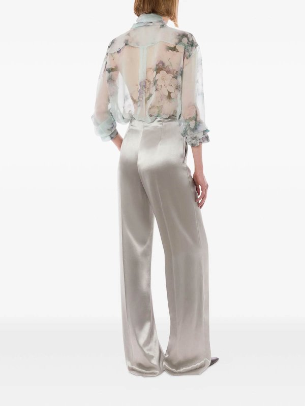 The Best Shops ALBERTA FERRETTI: Pantalons casual - Pantalons Décontractés - Gris Clair