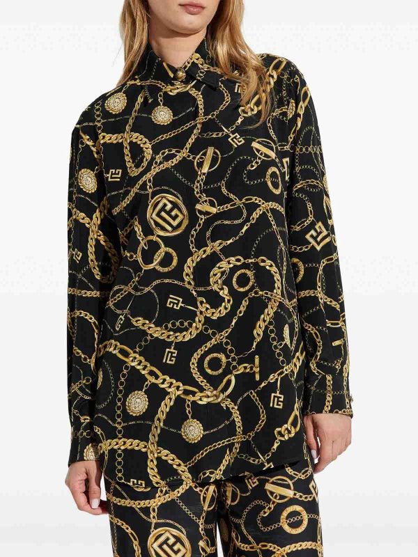 The Best Shops Balmain: Chemises - Chemise - Noir