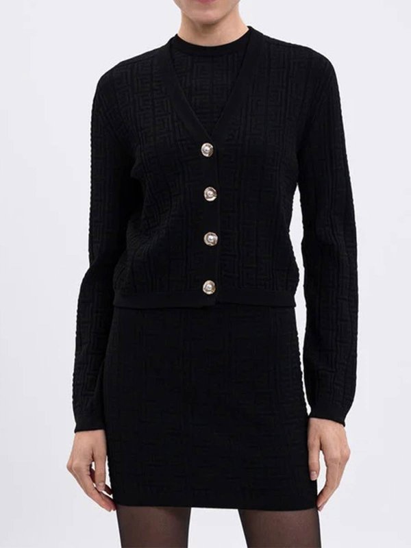 Balmain: Cárdigans online - Cárdigan - Negro