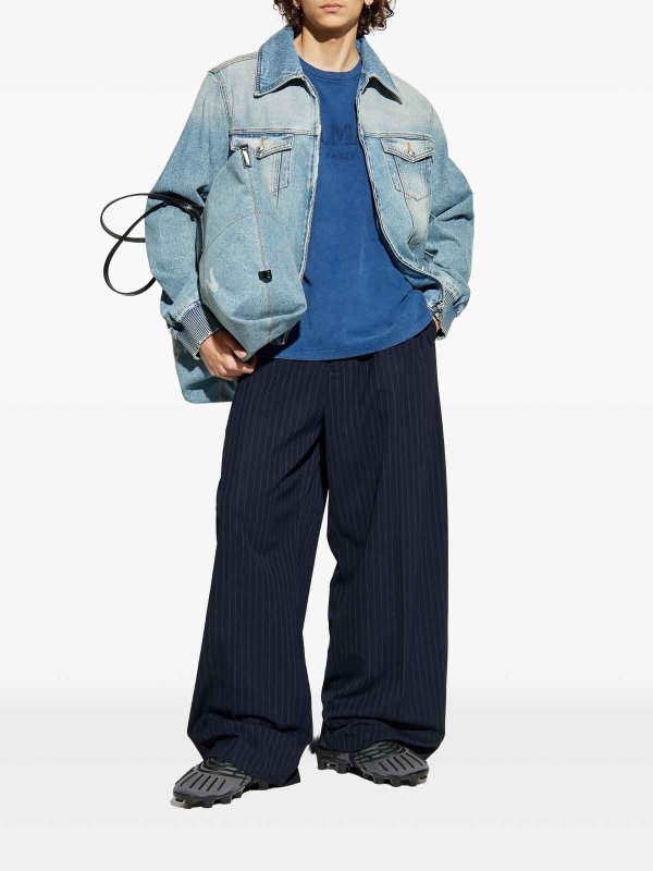 Balmain: t-shirt online - T-shirt SS sciolto