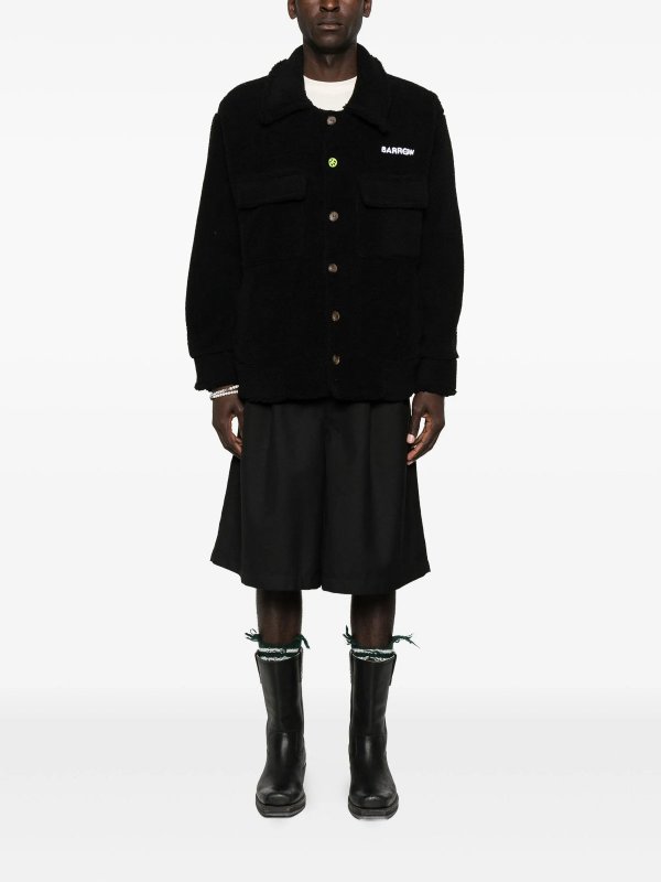 The Best Shops BARROW: Fourrure - Manteau En Fourrure - Noir