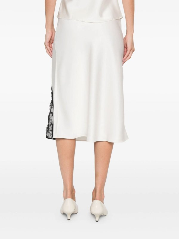 膝丈/ミディスカート - 白 shop online: CALVIN KLEIN