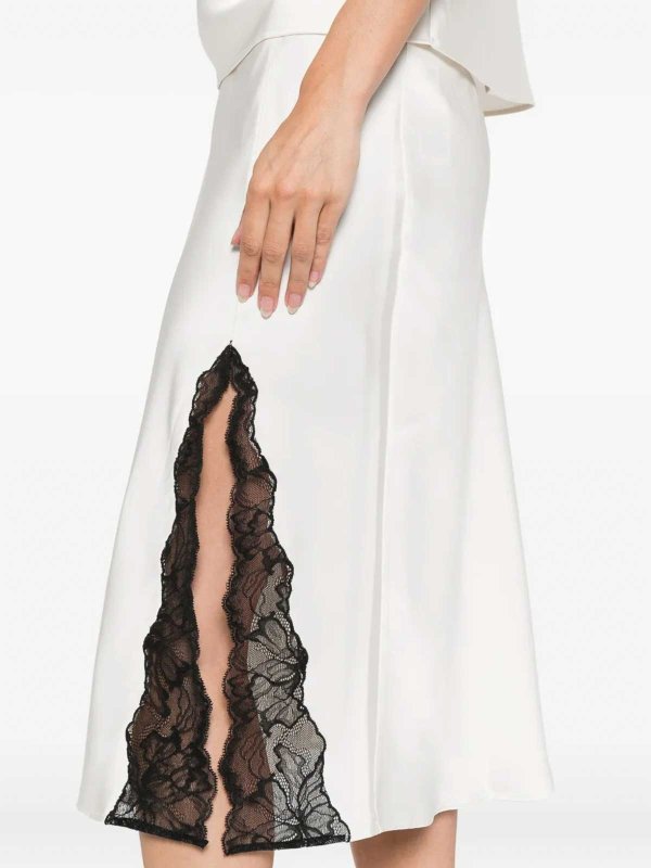 CALVIN KLEIN buy online 膝丈/ミディスカート - 白