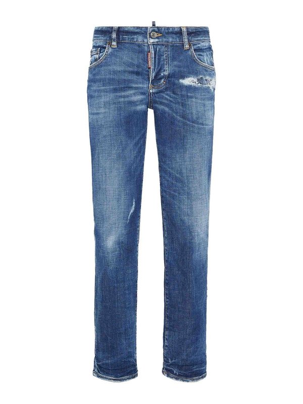 DSQUARED2: Straight Leg Jeans - Straight Leg Jeans - Dunkelblau