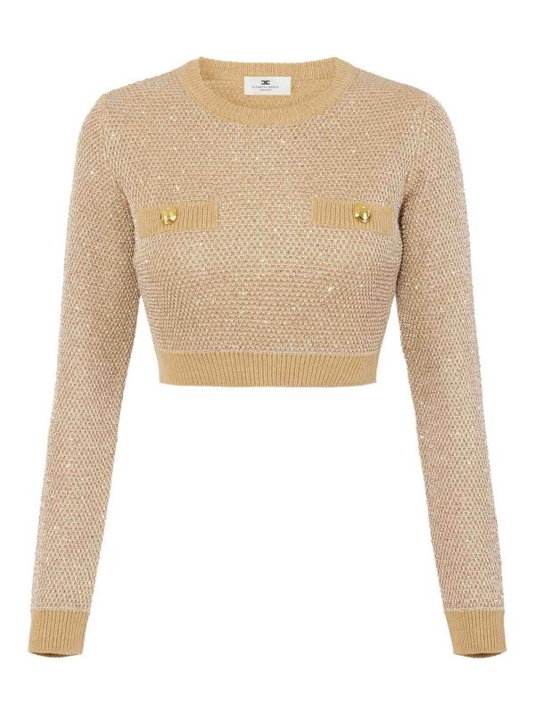 ELISABETTA FRANCHI: crew necks - Maglia Tricot