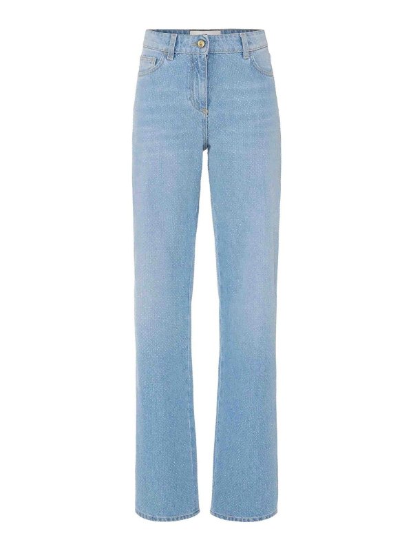 ELISABETTA FRANCHI: Straight Leg Jeans - Straight Leg Jeans - Hellblau