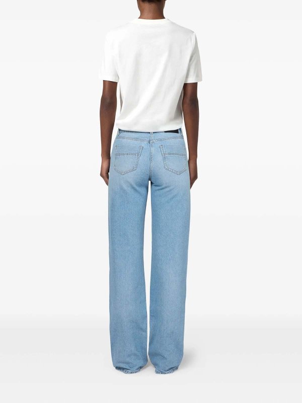 The Best Shops ELISABETTA FRANCHI: Straight Leg Jeans - Straight Leg Jeans - Hellblau