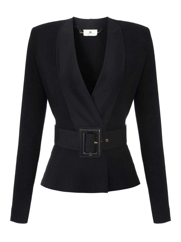 ELISABETTA FRANCHI: crew necks - Maglia Tricot