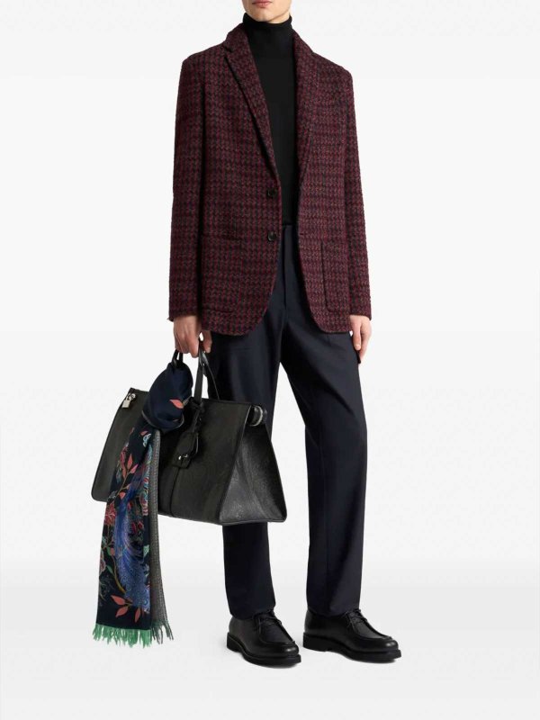 ETRO: Strickpullover mit Rundhalsausschnitt online - Rundhalspullover - Grau