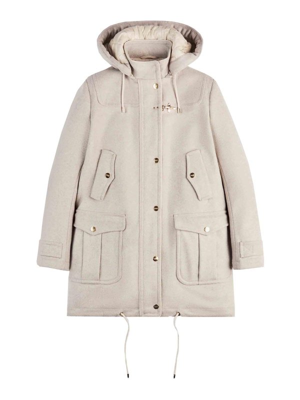 FAY: Knielange Mäntel - Knielanger Mantel - Grau