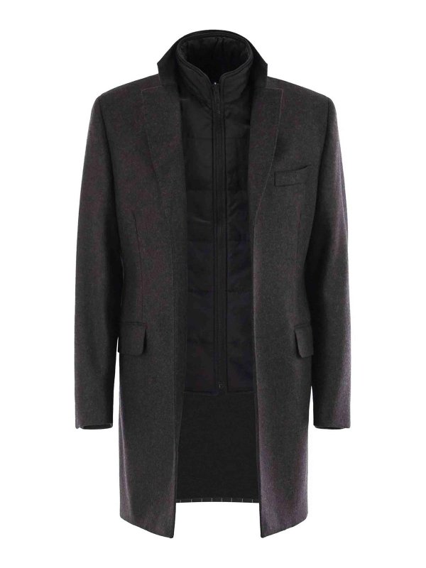 FAY: Abrigos semilargos - Abrigo Midi - Gris