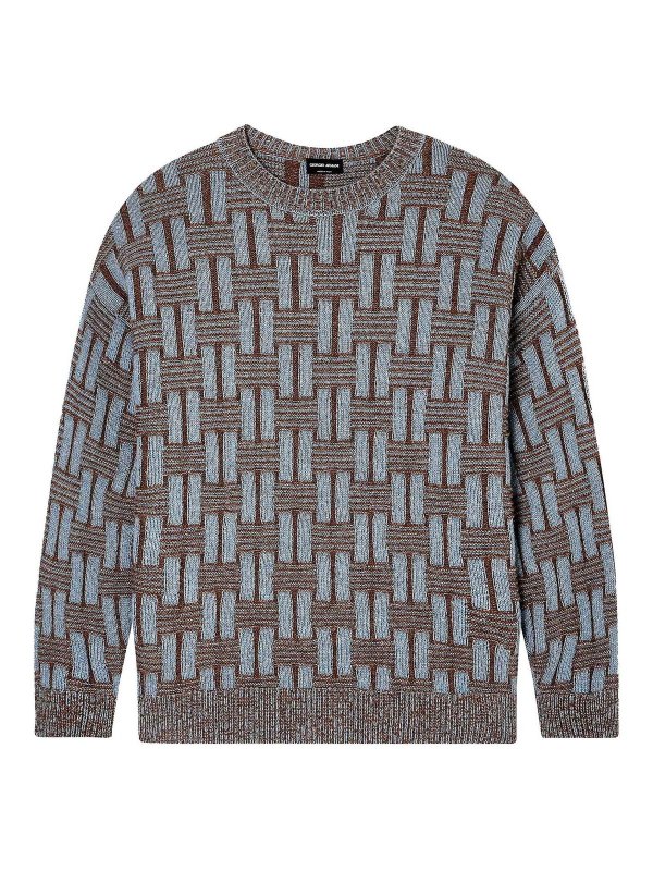 GIORGIO ARMANI: クルーネック - クルーネック - ブラウン