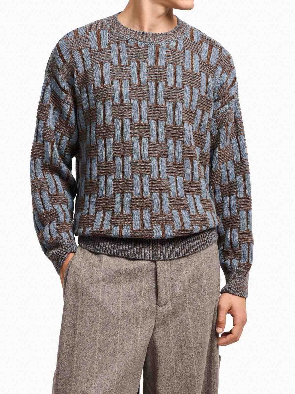 GIORGIO ARMANI: クルーネック online - クルーネック - ブラウン