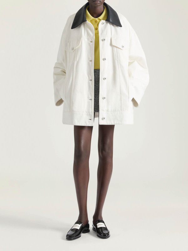 GIVENCHY: Parkas online - Parka - Creme