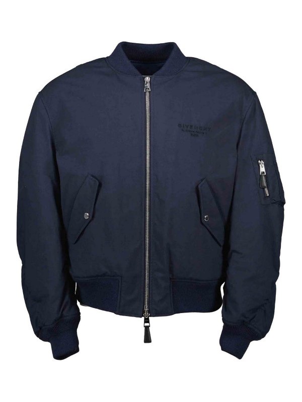 GIVENCHY: ボンバージャケット - ボンバージャケット - ダークブルー
