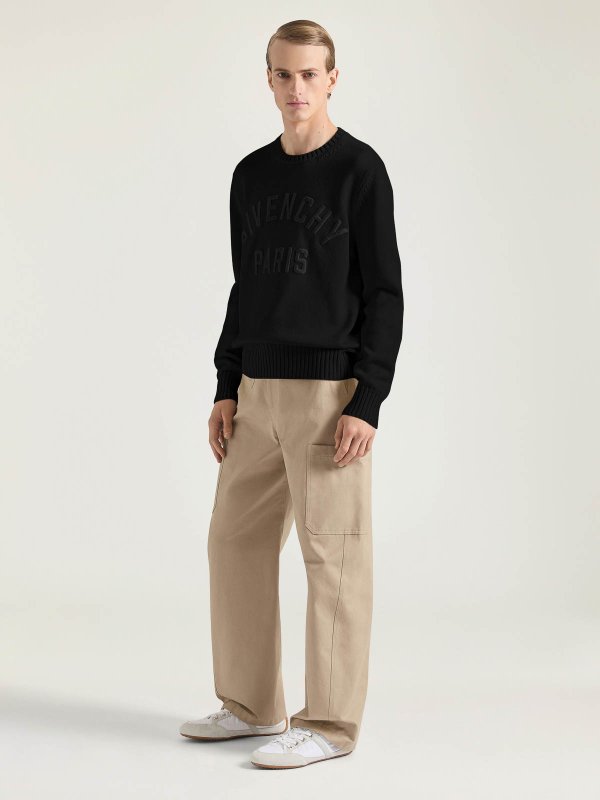 GIVENCHY: Suéteres con cuello pico online - Suéter Cuello Redondo - Negro