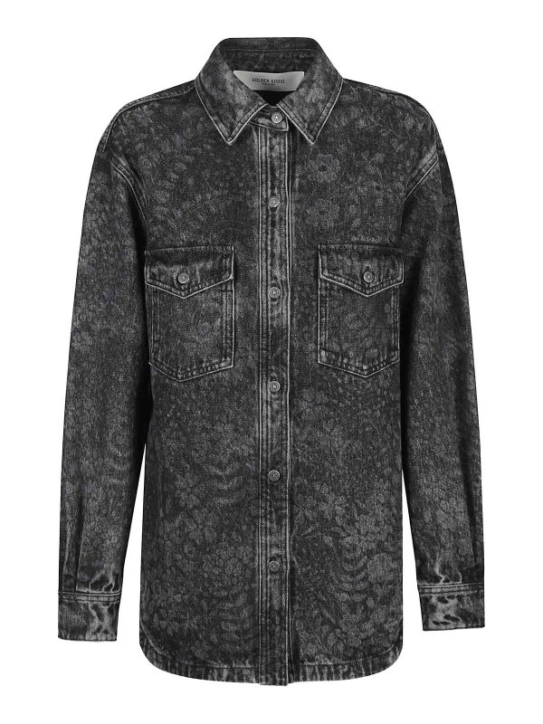 GOLDEN GOOSE: Camisas - Camisa - Negro