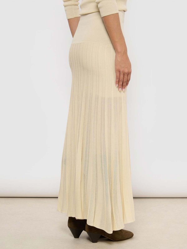 The Best Shops ISABEL MARANT: ニーレングススカート＆ミディ丈 - 膝丈/ミディスカート - ライトベージュ