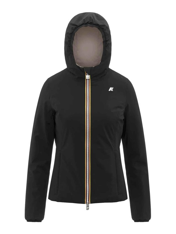 K-WAY: Lange Daunenmäntel - Daunenmantel - Beige