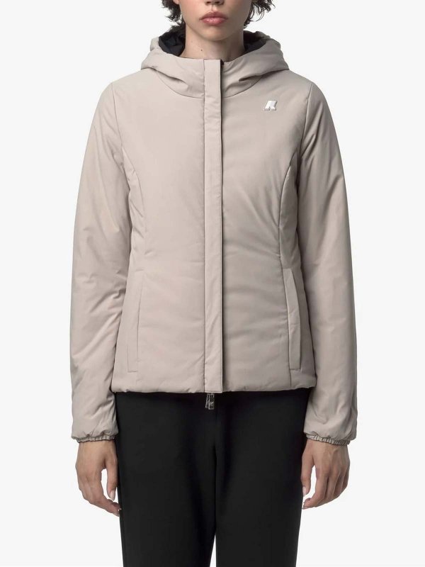 Daunenmantel - Beige shop online: K-WAY