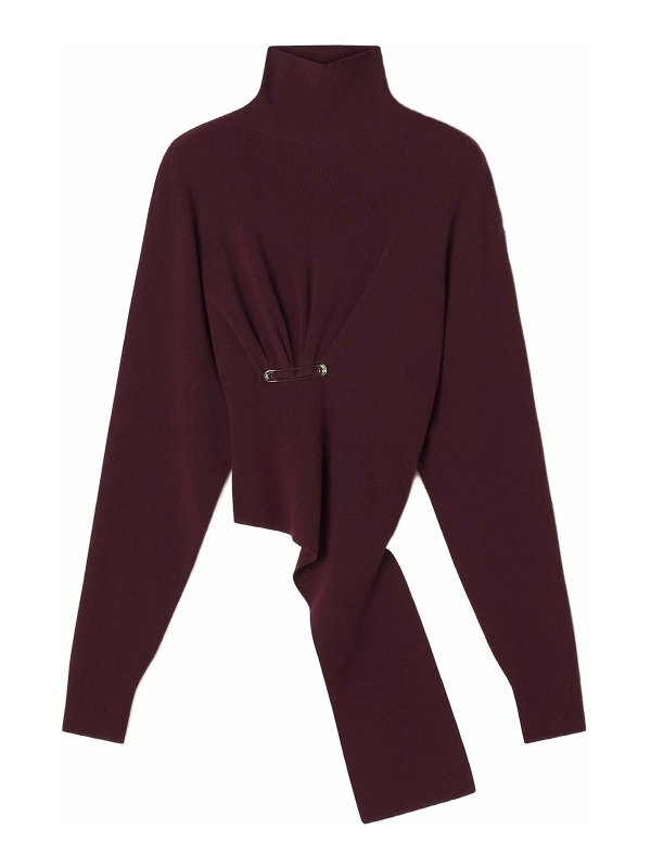 LANVIN: crew necks - Draped Jumper