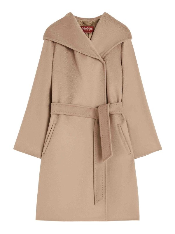 Max Mara: Knielange Mäntel - Knielanger Mantel - Camel
