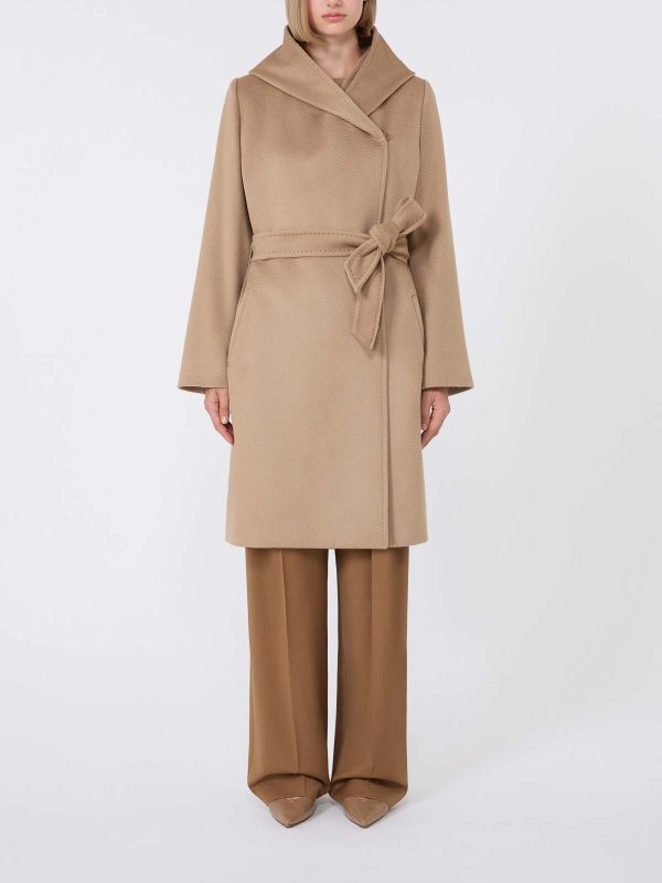 Max Mara: Knielange Mäntel online - Knielanger Mantel - Camel