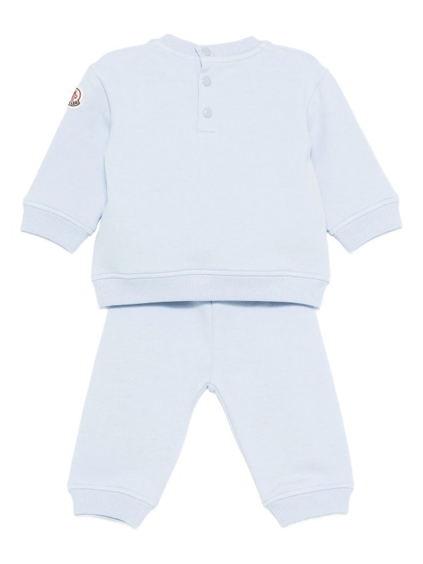 MONCLER: Suéteres con cuello pico online - Suéter Cuello Redondo - Azul Claro