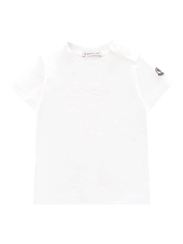 MONCLER: T-shirts - T-Shirt - Blanc