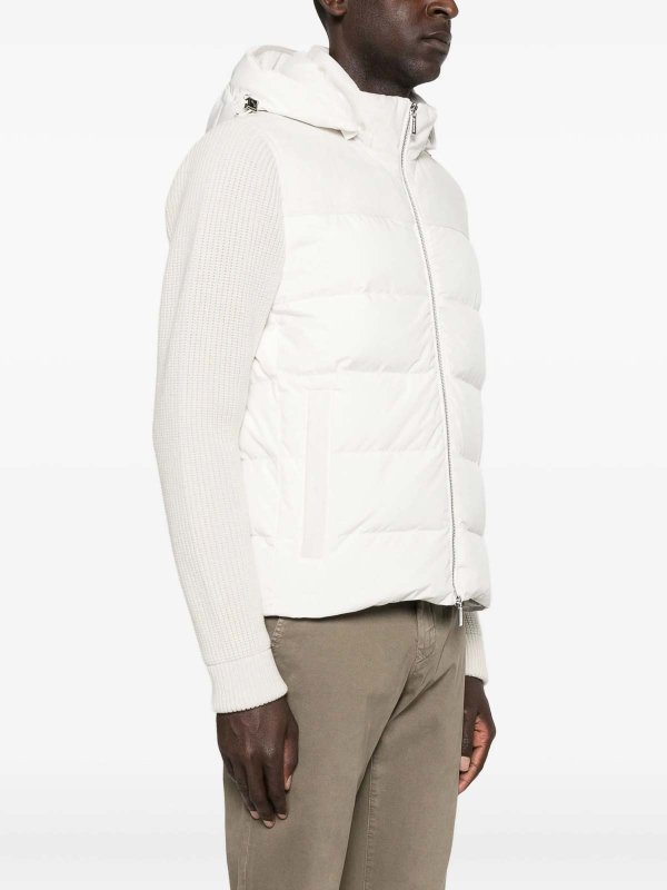 The Best Shops MOORER: Vestes-rembourrees - Blouson Rembourré - Beige Clair