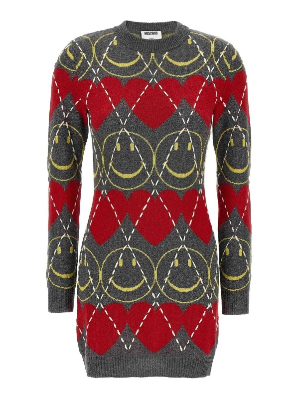 MOSCHINO: ニーレングスドレス - 膝丈ドレス - マルチカラー