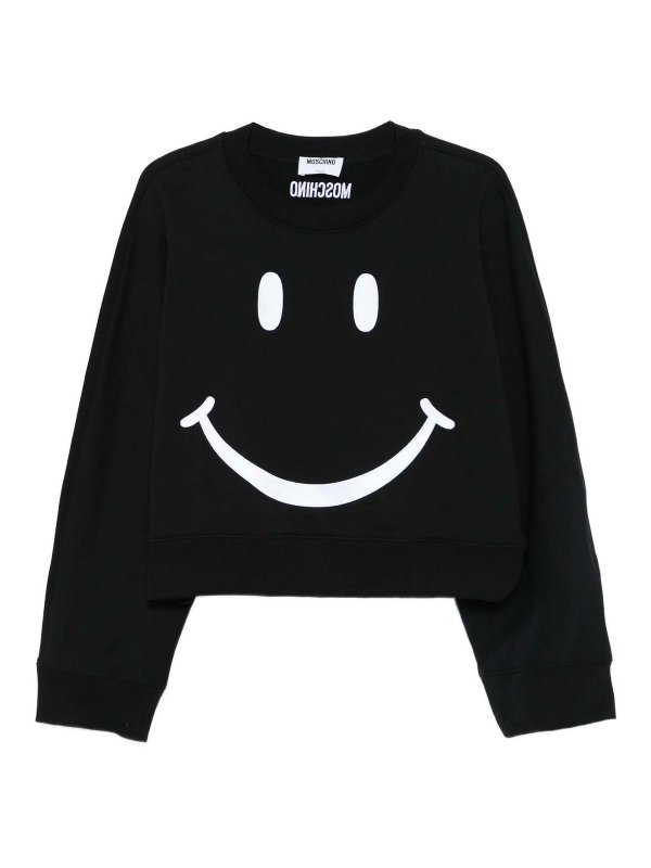 MOSCHINO: Sudaderas y suéteres - Sudadera - Negro