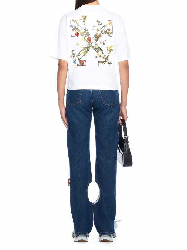 The Best Shops OFF-WHITE: ストレートジーンズ - ストレートジーンズ - ミディアムウォッシュ