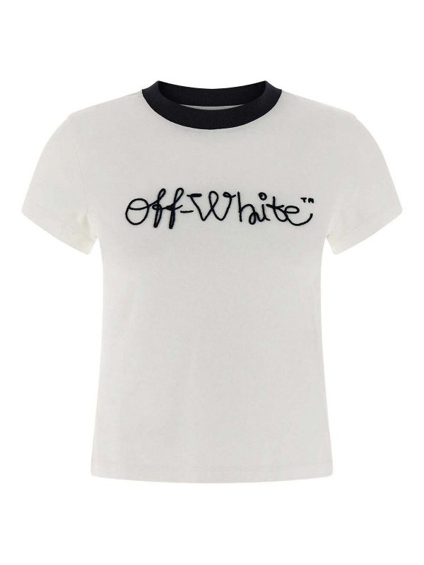 OFF-WHITE: t-shirts - Tee logo