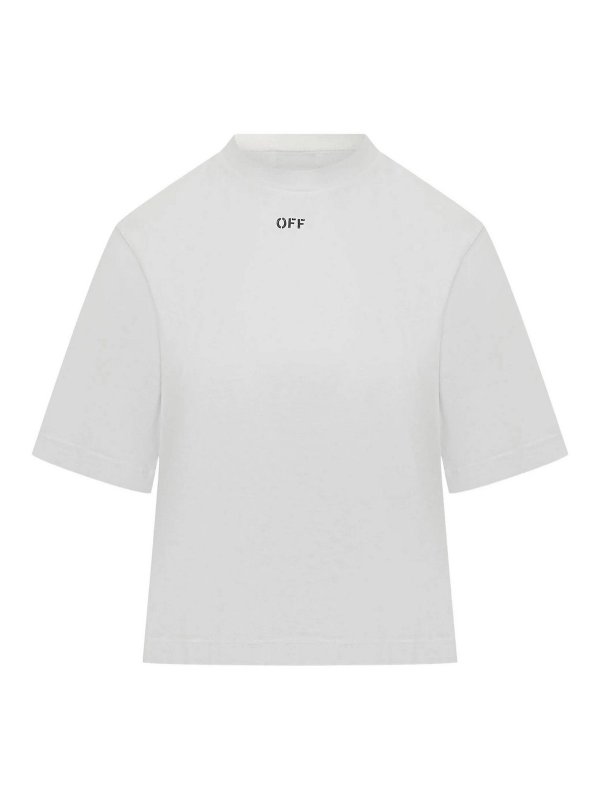 OFF-WHITE: T-shirts - T-Shirt - Weiß
