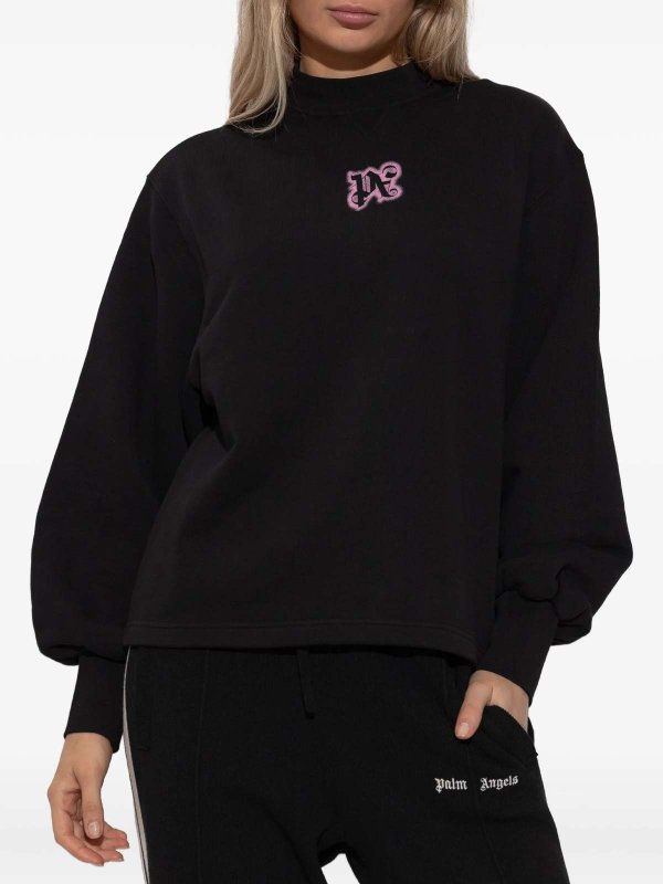 The Best Shops Palm Angels: Sweatshirts und Pullover - Sweatshirt - Schwarz