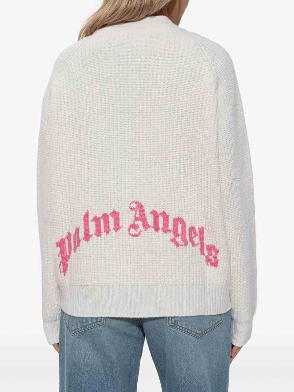 カーディガン - クリーム shop online: Palm Angels
