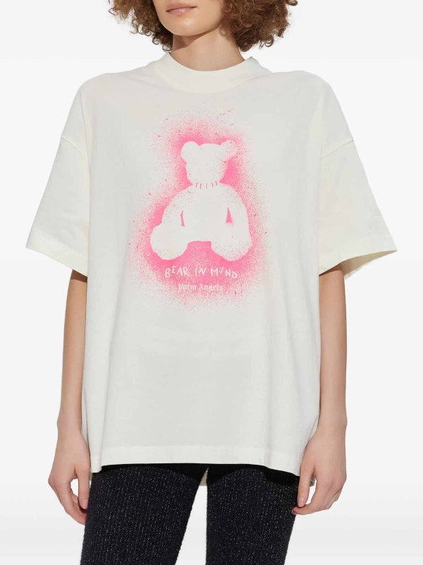 The Best Shops Palm Angels: Tシャツ - Tシャツ - クリーム