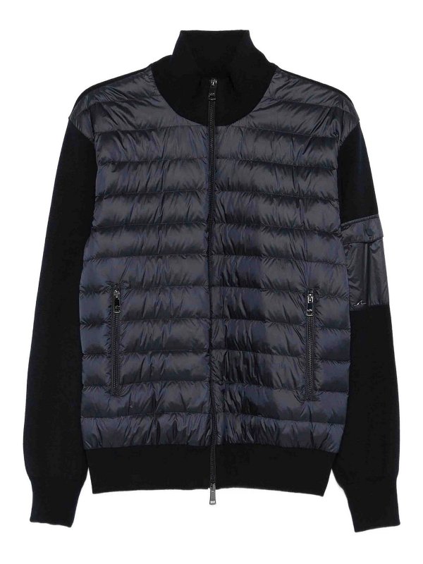 PAUL & SHARK: ダウン・ハイテクジャケット - ダウンジャケット - ダークブルー