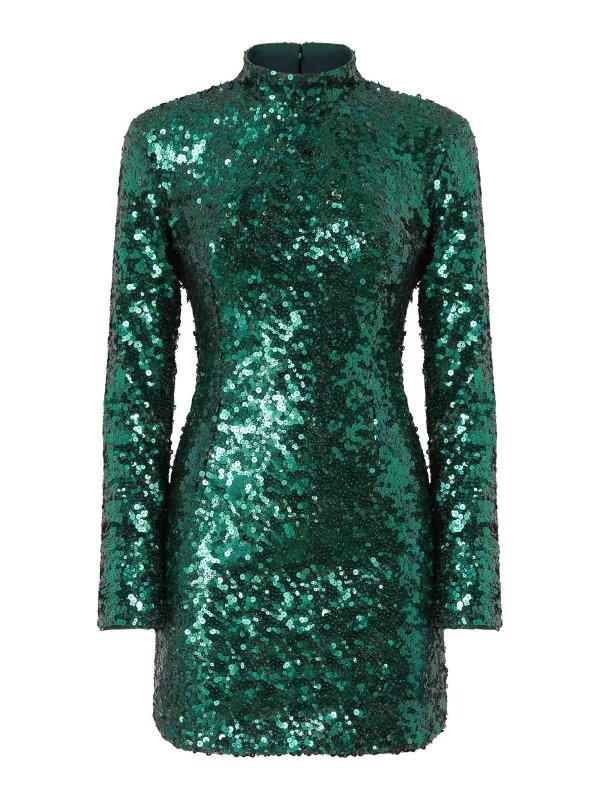 Pinko: Kurze Kleider - Kurzes Kleid - Grün