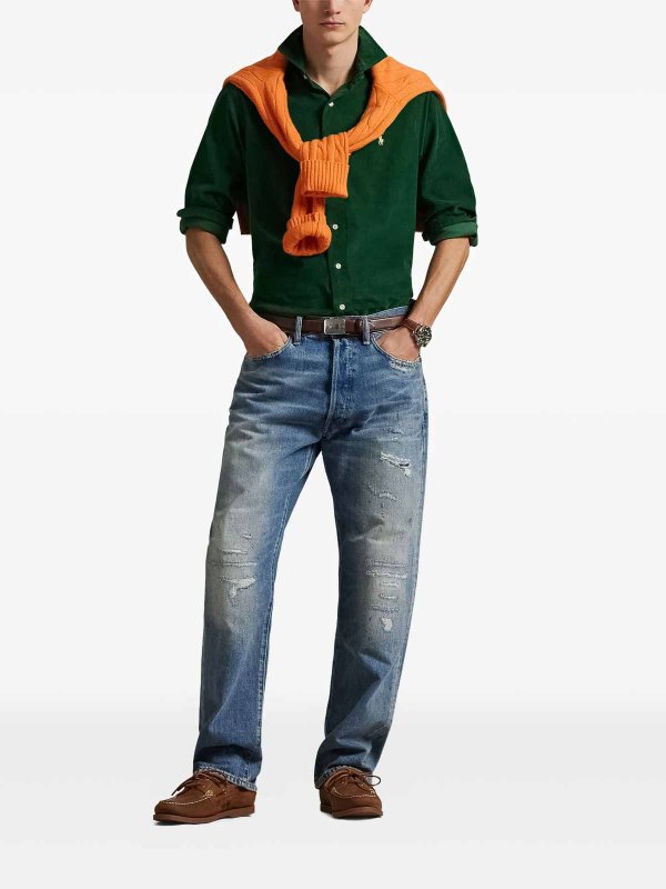 POLO RALPH LAUREN: Chemises online - Chemise - Vert Foncé