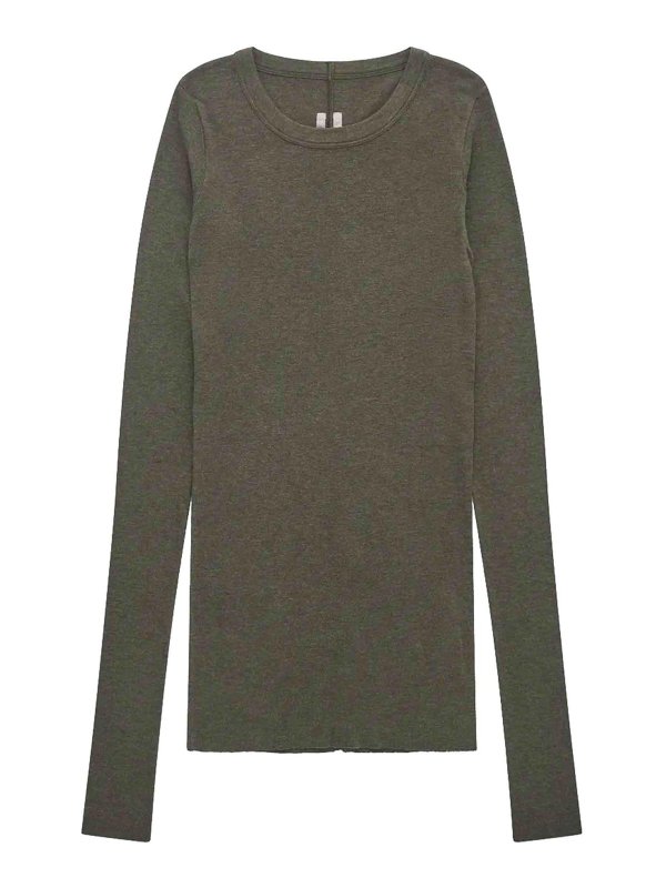 RICK OWENS: T-shirts - T-Shirt - Dunkelgrün