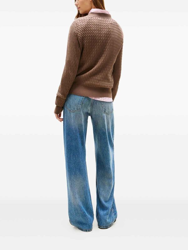 The Best Shops TOMMY HILFIGER: crew necks - Fine cable