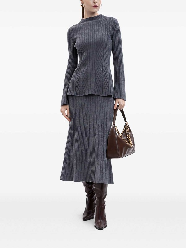 TWINSET: ニーレングススカート＆ミディ丈 online - 膝丈/ミディスカート - グレー