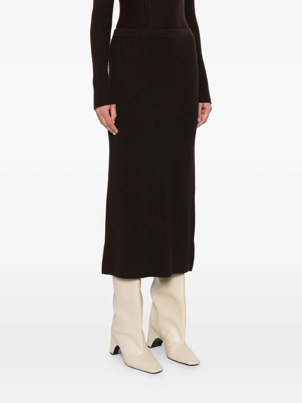 The Best Shops TWINSET: ニーレングススカート＆ミディ丈 - 膝丈/ミディスカート - 黒