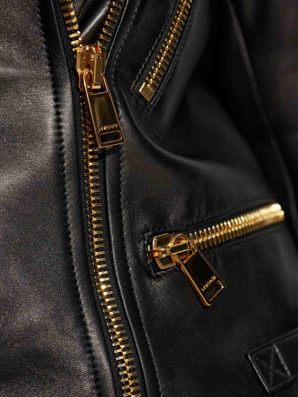 VERSACE buy online Chaqueta De Cuero - Negro