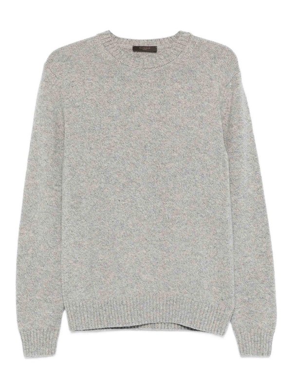 ZANONE: Suéteres con cuello pico - Suéter Cuello Redondo - Gris