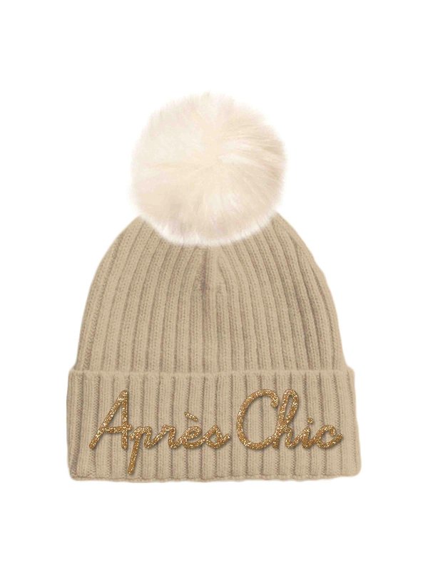 MC2 SAINT BARTH: hats & caps - Knitted Cap With Pon Pon