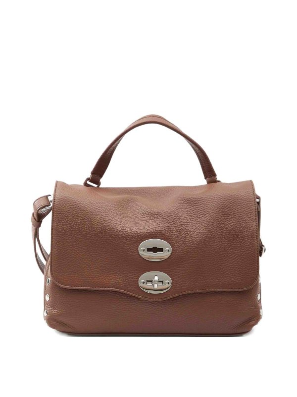 ZANELLATO: Sacs à main - Sac Cabas - Orange Brûlée